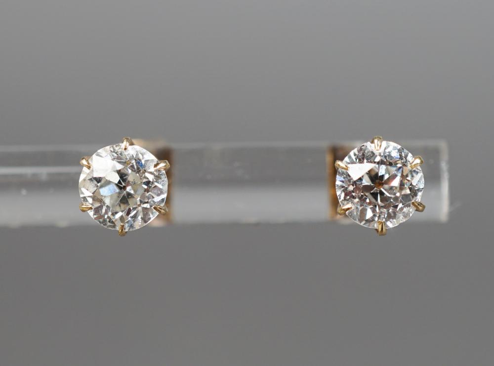PAIR OF 14-KARAT YELLOW-GOLD AND