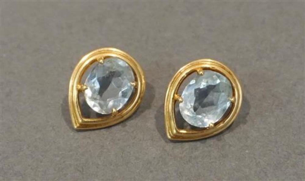 PAIR OF 14-KARAT YELLOW-GOLD AND