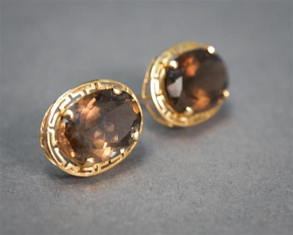 PAIR OF 14-KARAT YELLOW-GOLD AND