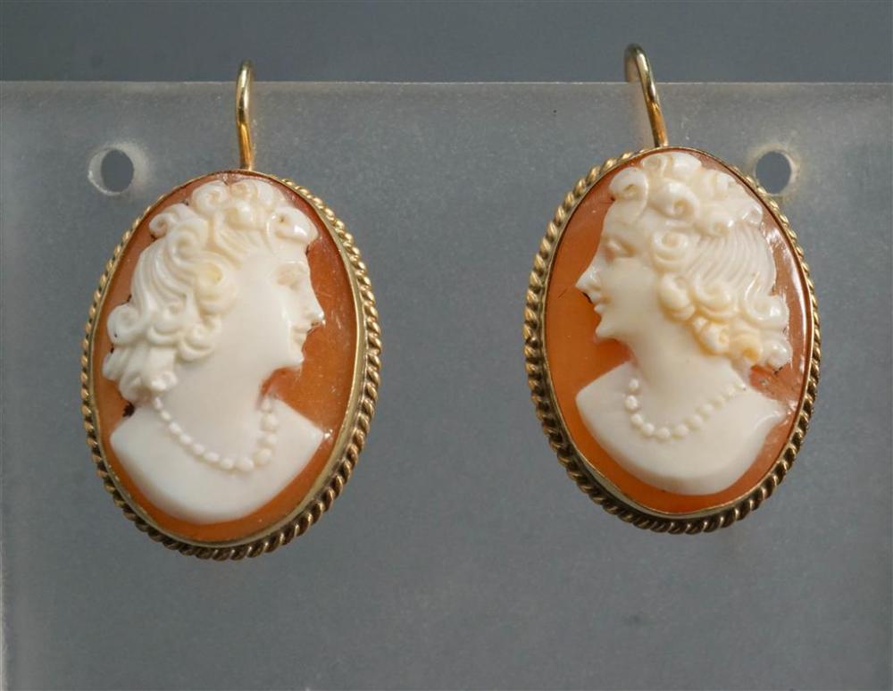 PAIR OF 14-KARAT YELLOW-GOLD AND