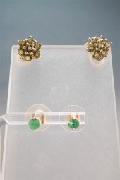 PAIR OF 14-KARAT YELLOW-GOLD A