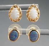 PAIR OF 14-KARAT YELLOW-GOLD A