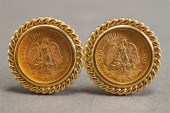 PAIR OF 14-KARAT YELLOW-GOLD A