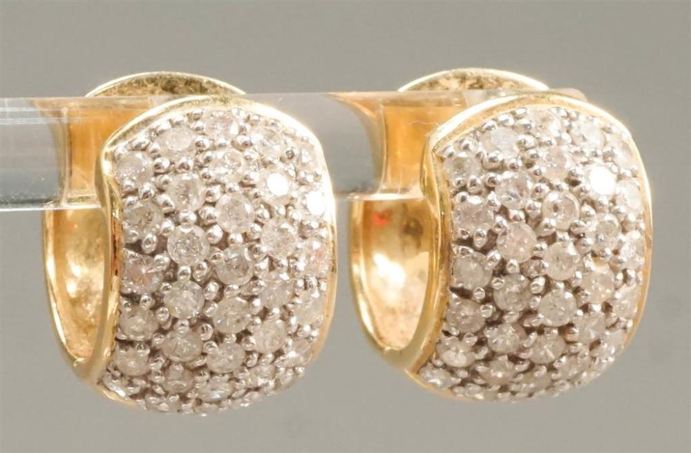 PAIR OF 14-KARAT YELLOW-GOLD AND