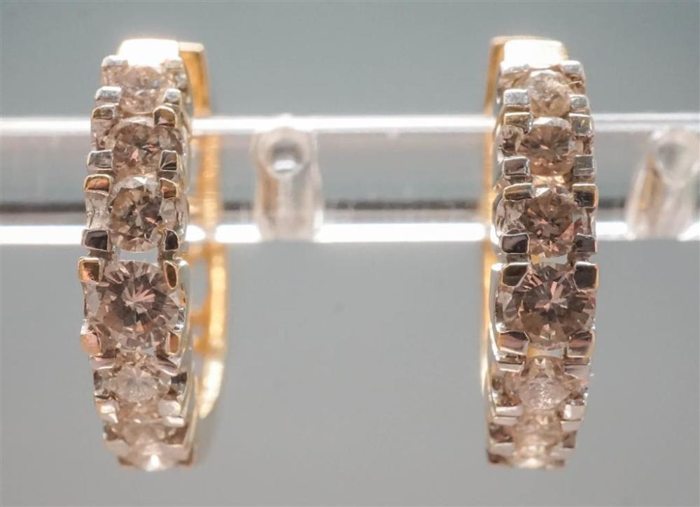 PAIR OF 14-KARAT YELLOW-GOLD AND