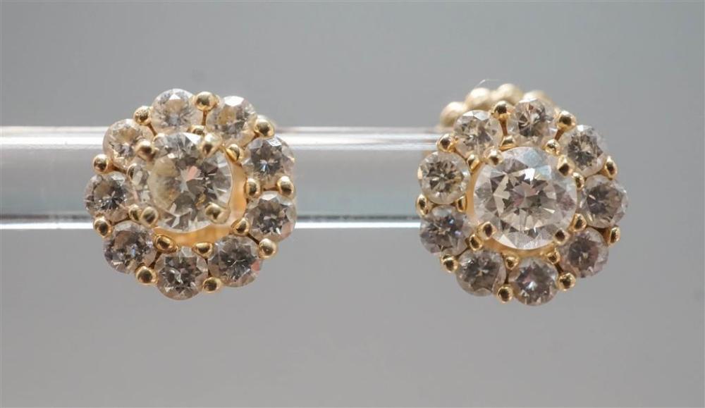 PAIR OF 14-KARAT YELLOW-GOLD AND