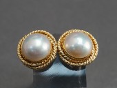 PAIR OF 14-KARAT YELLOW-GOLD A