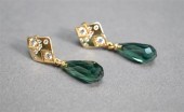 PAIR OF 14-KARAT YELLOW-GOLD,