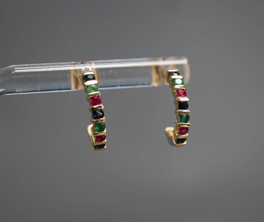 PAIR OF 14-KARAT YELLOW-GOLD,