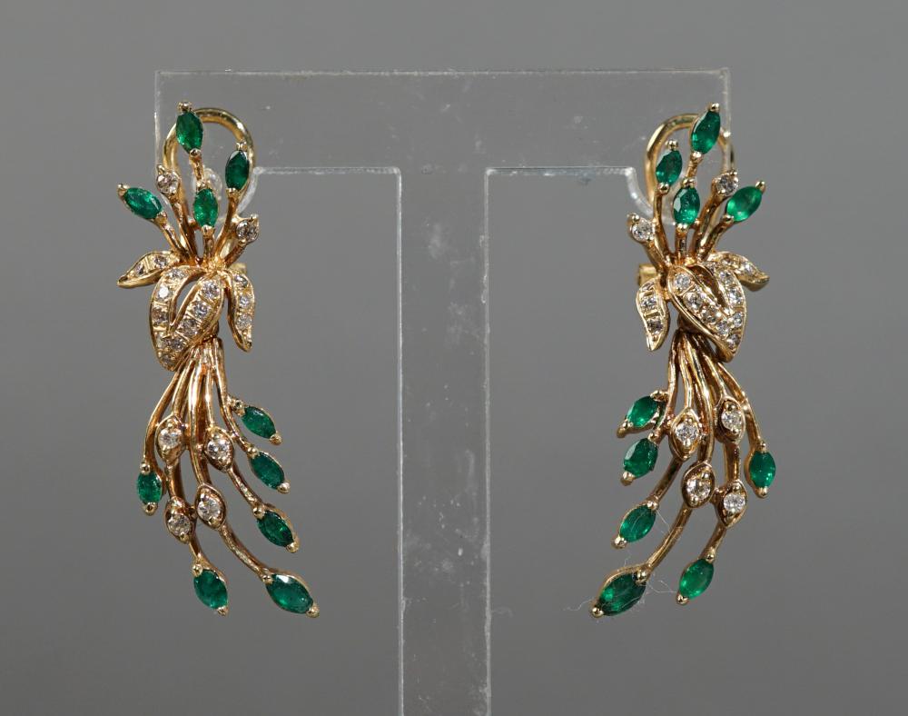 PAIR OF 14-KARAT YELLOW-GOLD,