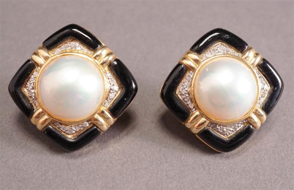 PAIR OF 14-KARAT YELLOW-GOLD,