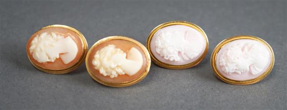 PAIR OF 14-KARAT YELLOW-GOLD