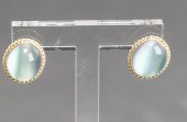 PAIR OF 14-KARAT YELLOW-GOLD M