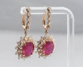 PAIR OF 14-KARAT YELLOW-GOLD,
