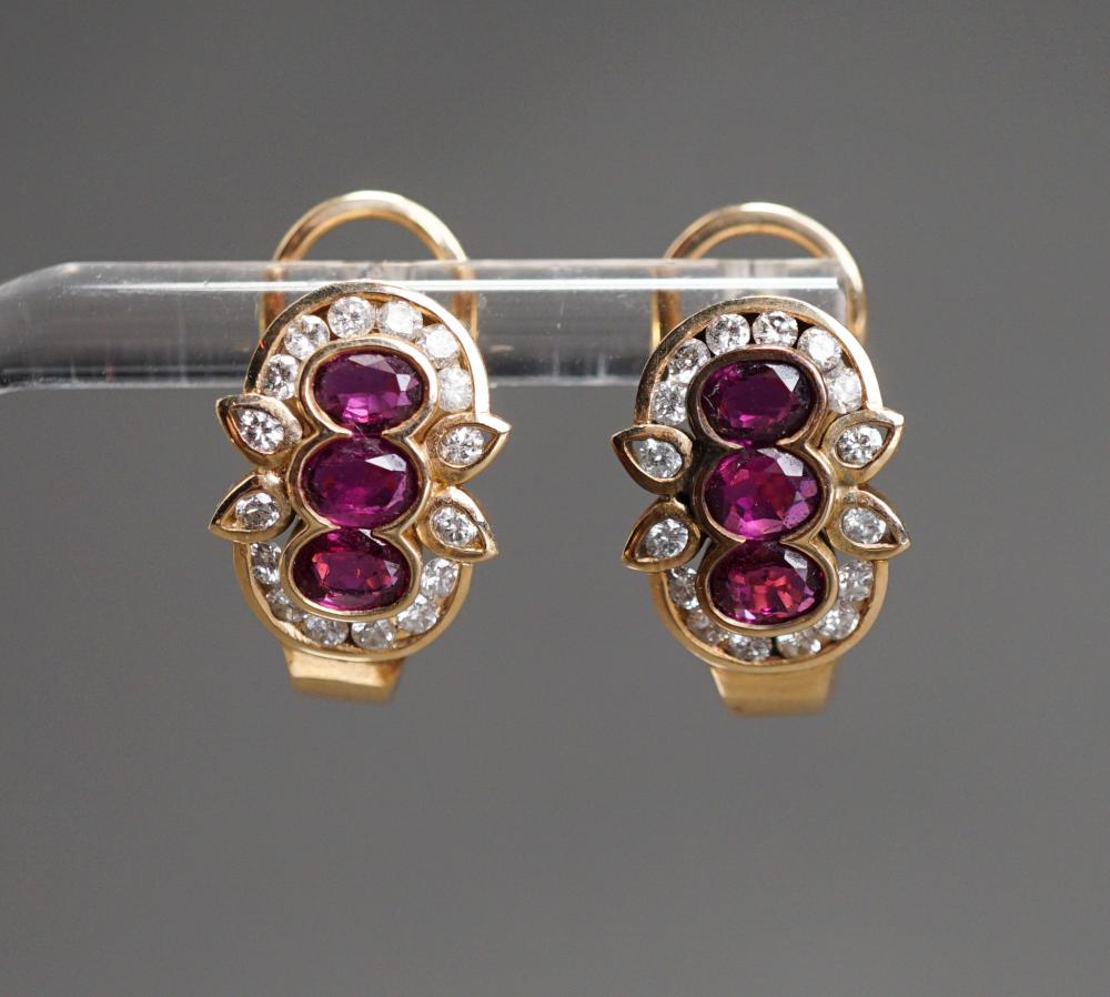 PAIR OF 14-KARAT YELLOW-GOLD,