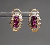 PAIR OF 14-KARAT YELLOW-GOLD,
