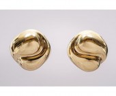Pair of 14k gold (hollow) Pete
