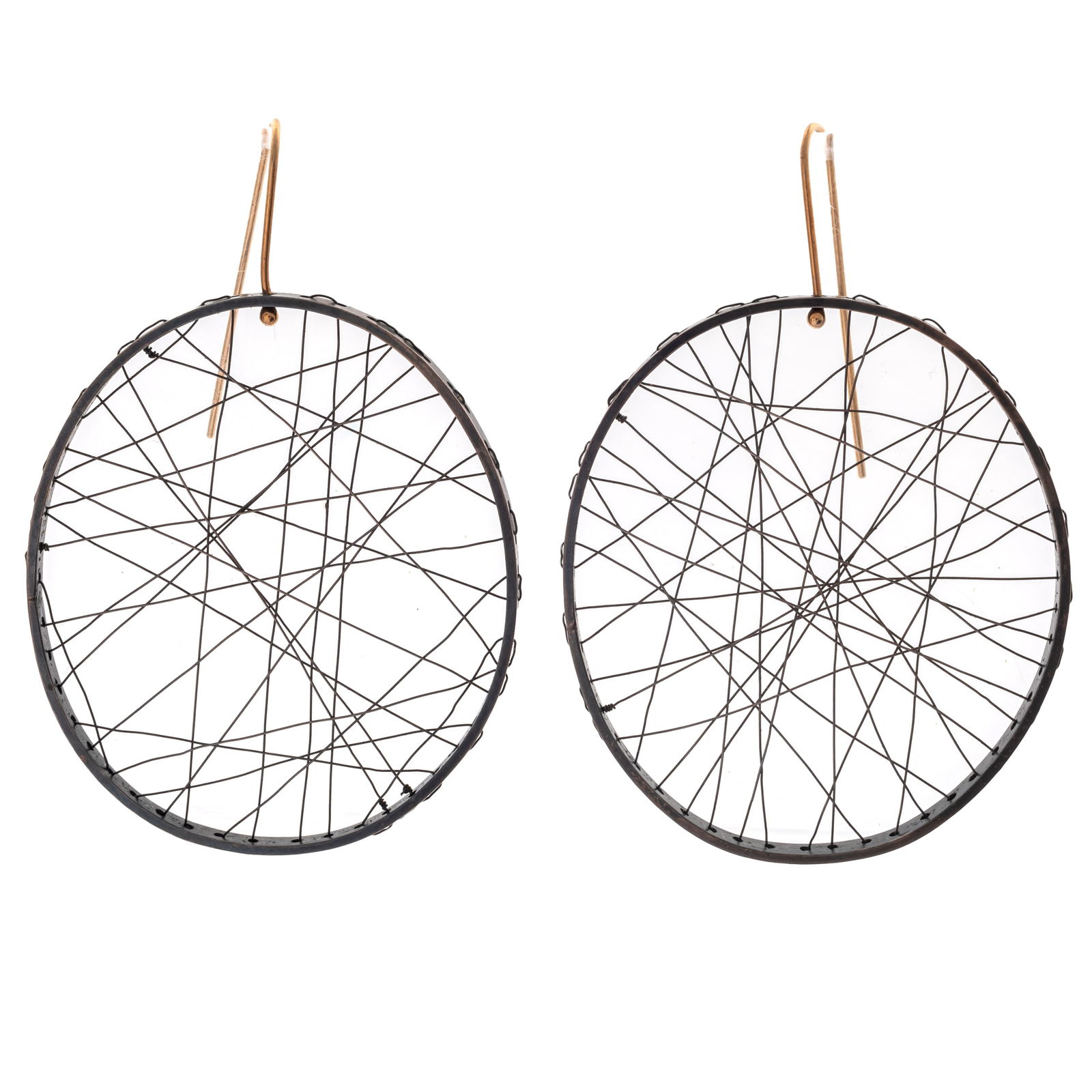 PAIR OF 14K, STERLING SILVER