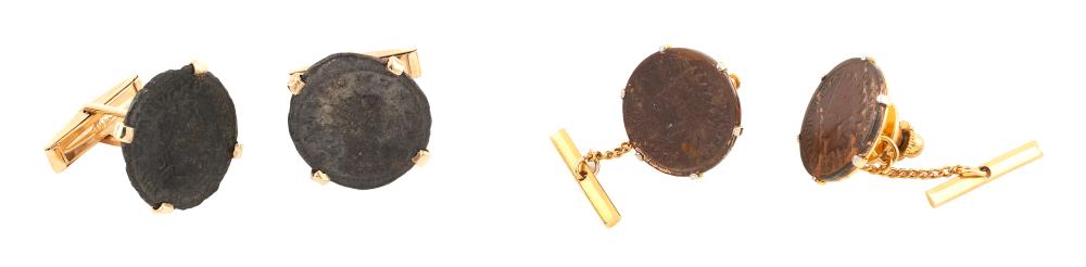PAIR OF 14KT YELLOW GOLD
