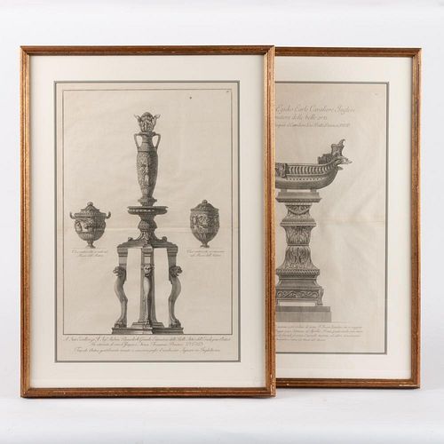 PAIR OF 1778 PIRANESI ROMAN