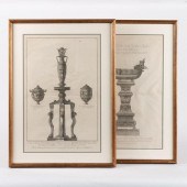 PAIR OF 1778 PIRANESI ROMAN AR