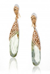 PAIR OF 18 KARAT GOLD, DIAMOND