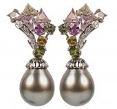 PAIR OF 18 KARAT WHITE GOLD, D