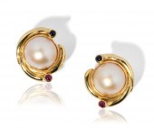 PAIR OF 18 KARAT YELLOW GOLD,