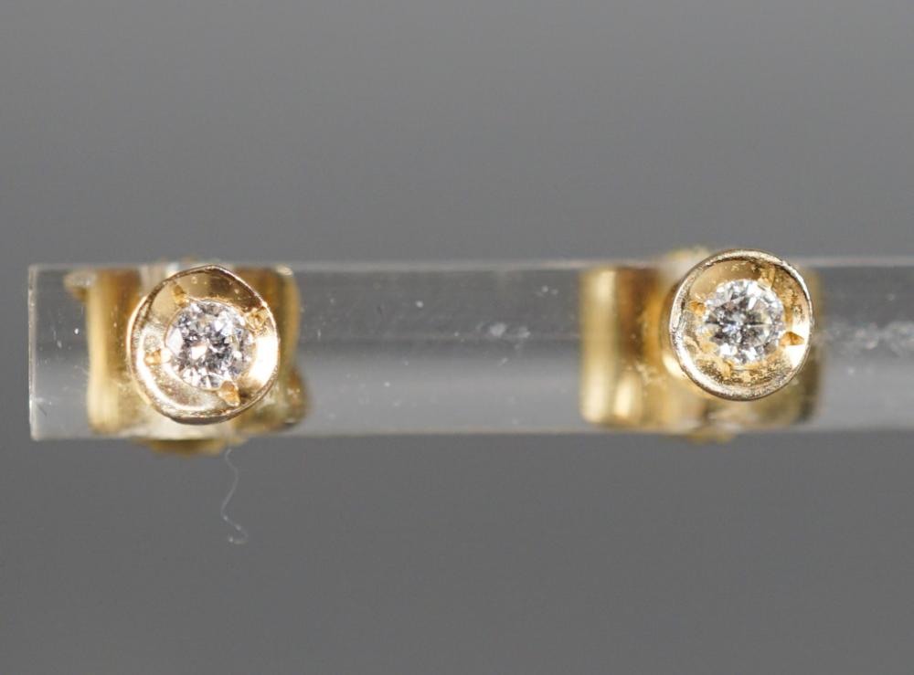 PAIR OF 18-KARAT YELLOW-GOLD AND