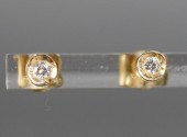 PAIR OF 18-KARAT YELLOW-GOLD A