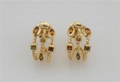 PAIR OF 18-KARAT YELLOW-GOLD A