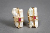 PAIR OF 18-KARAT YELLOW-GOLD,