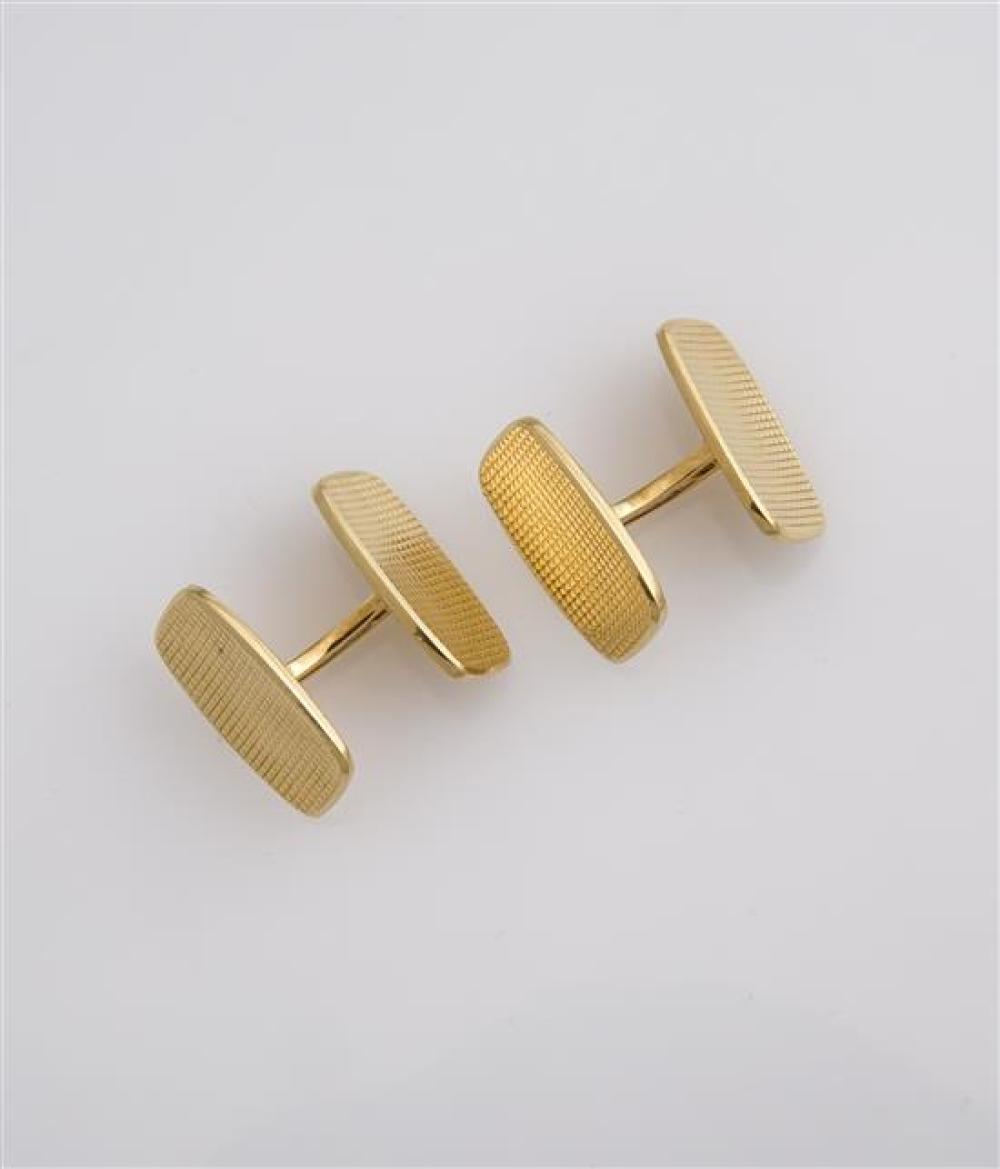 PAIR OF 18-KARAT YELLOW-GOLD CUFF