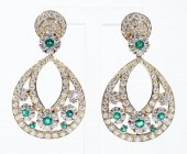 PAIR OF 18-KARAT YELLOW-GOLD,