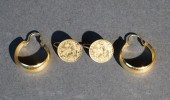 PAIR OF 18-KARAT YELLOW-GOLD H