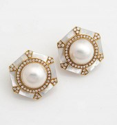 PAIR OF 18-KARAT YELLOW-GOLD,