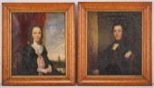 PAIR OF 1847 PORTRAITSA pair o