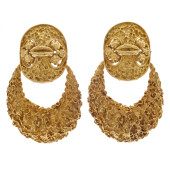 PAIR OF 18K YELLOW GOLD EAR CL