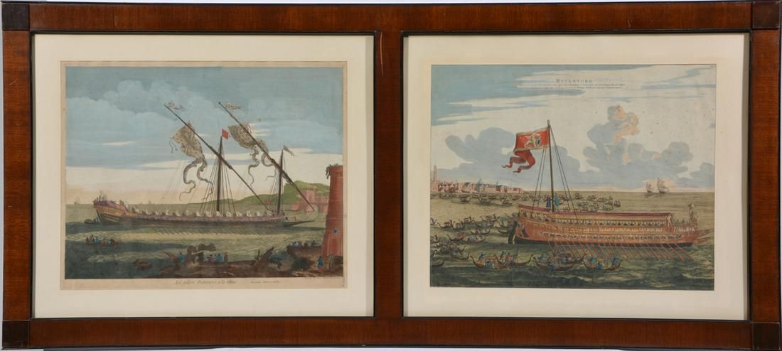 PAIR OF 18TH C NAUTICAL HAND