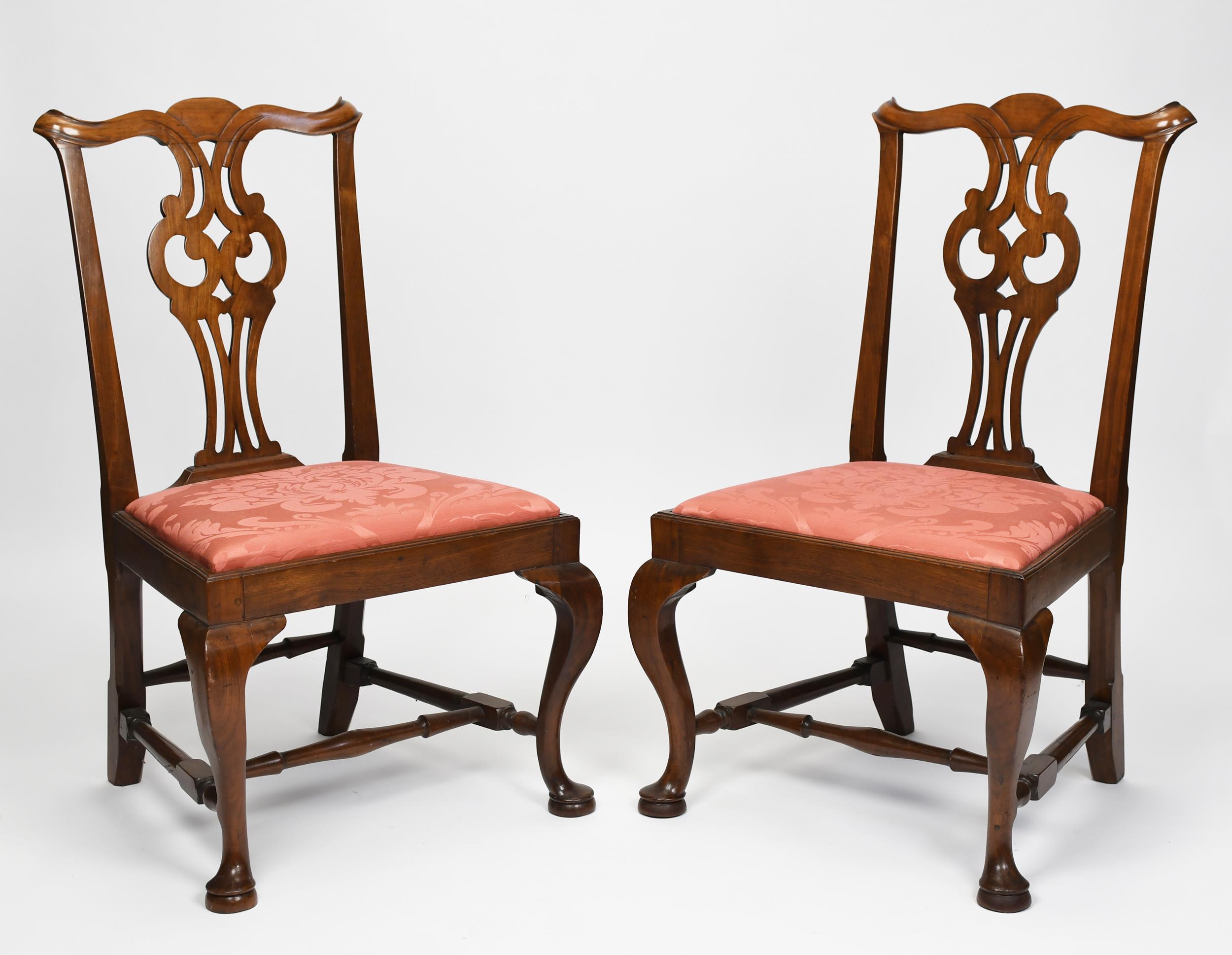 PAIR OF 18TH C. SALEM MA QUEEN ANNE