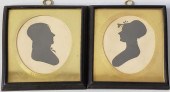 PAIR OF 18TH CENTURY SILHOUETT