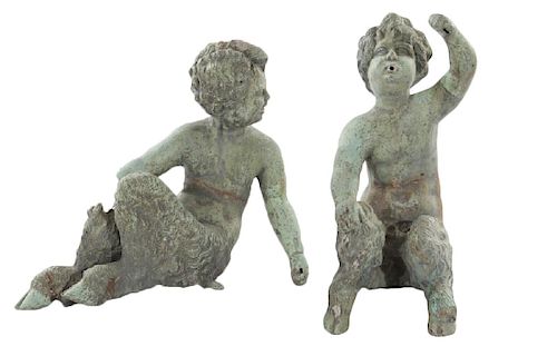 PAIR OF 18TH/19TH CENTURY BRONZE