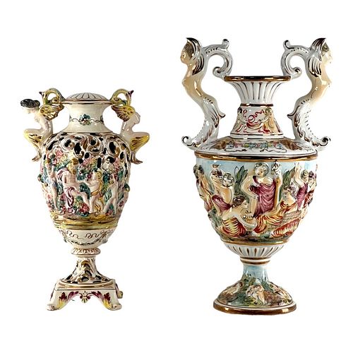 PAIR OF 1960 CAPODIMONTE ITALIAN