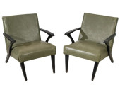 PAIR OF 1960'S CZECH LEATHER U