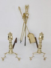 PAIR OF 19TH C. BRASS PENNSYLV