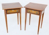 PAIR OF 19TH C. CHERRY HEPPLEW