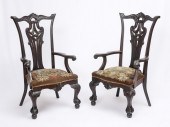 PAIR OF 19TH C. CHIPPENDALE CL
