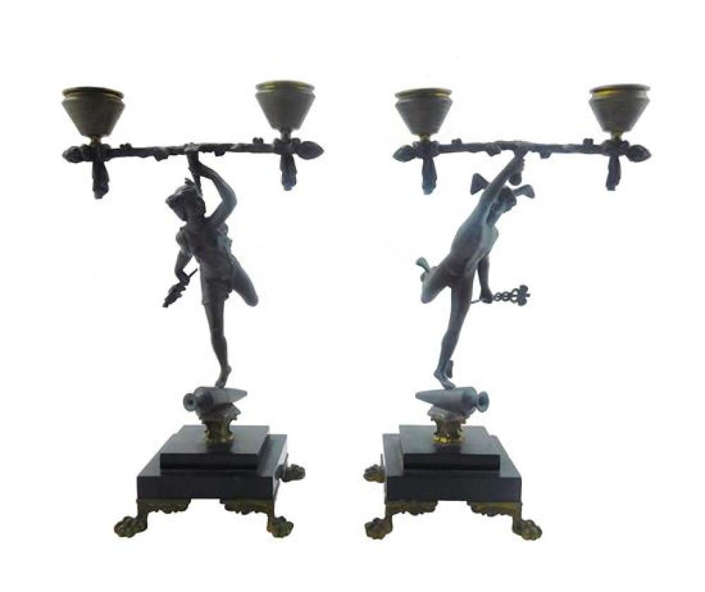 PAIR OF 19TH C. CLASSICAL FIGURE