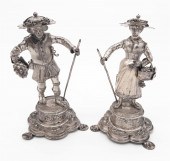 PAIR OF 19TH C. GERMAN SILVER