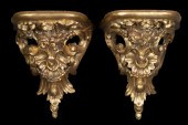 PAIR OF 19TH C. GILT WALL BRAC